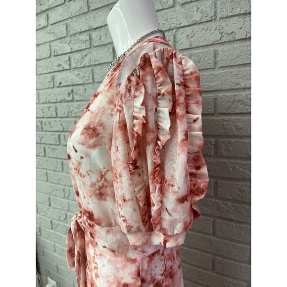 Ember Multicolored Short Sleeve Tie Front Duster Size M - Picture 7 of 10